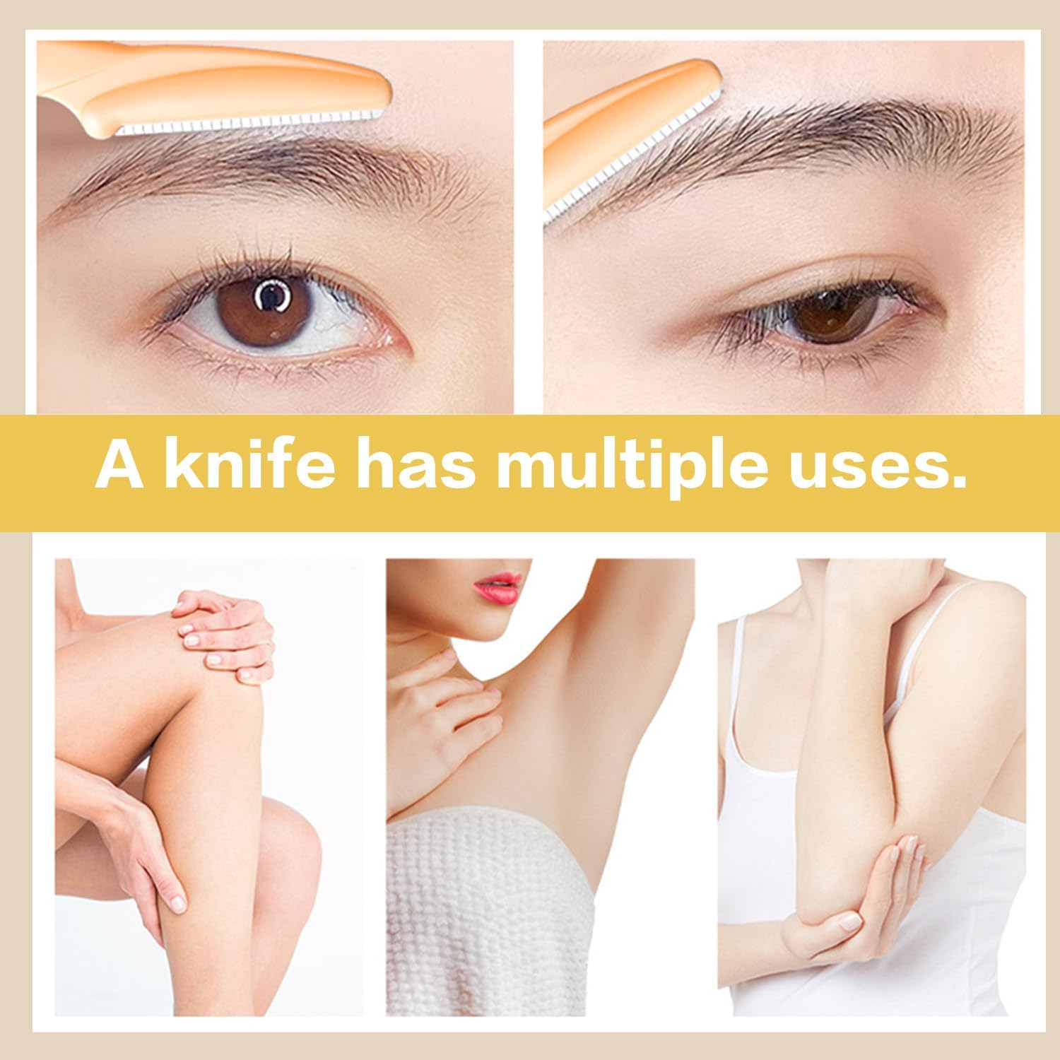 Kaoruo Dermaplaning Tool &ndash; 12PCS Mixed Colors Face Razors for Women, Eyebrow Razor & Face Shaver, Facial Hair Removal & Exfoliating Dermaplane Razors image number 5