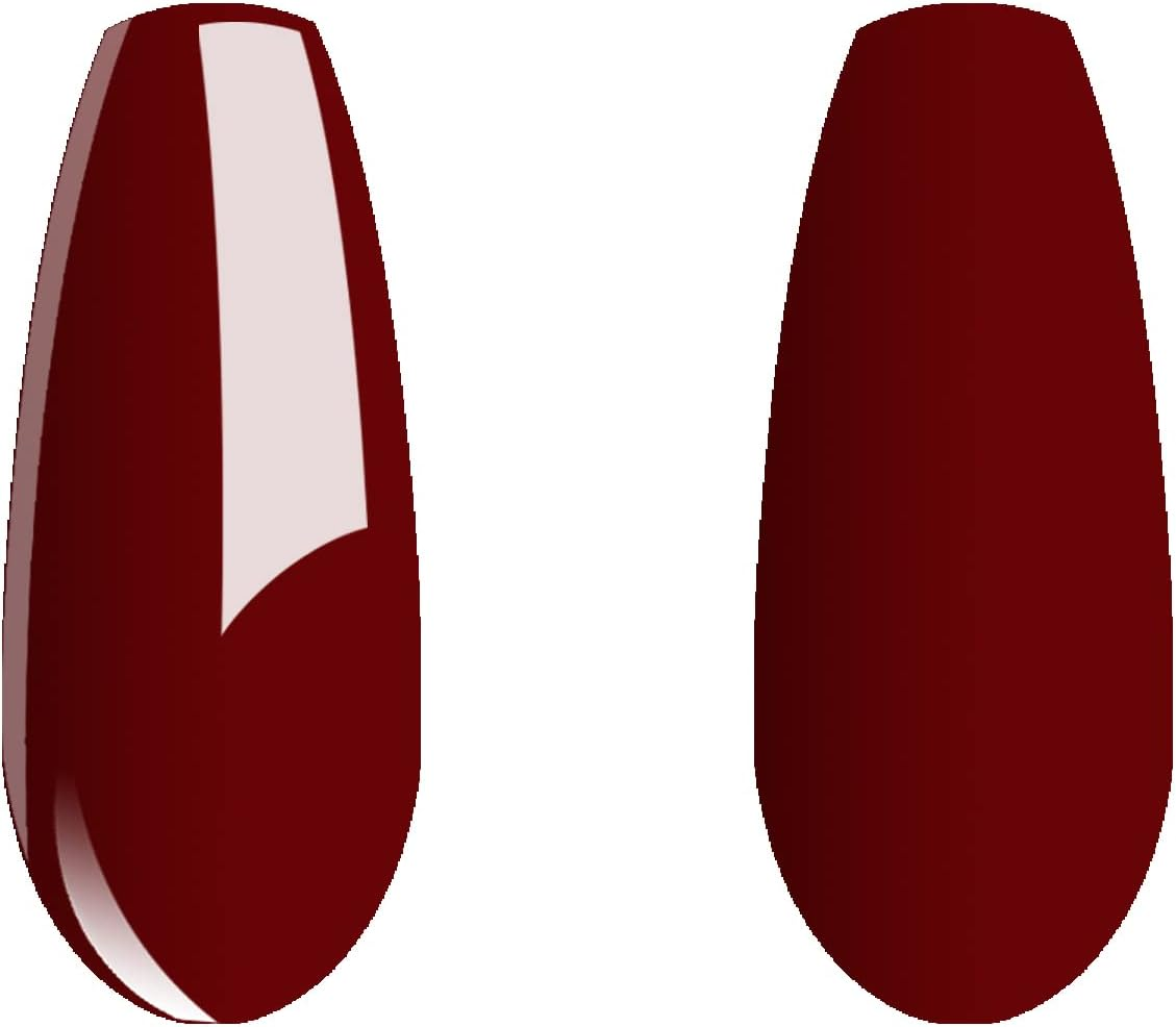 Vishine Dark Red Gel Nail Polish, 16Ml Soak off Gel Polish, UV Light Cure for Nail Art DIY Manicure at Home, Dark Red Cherry M114 - 6 Color Set-8Ml image number 4
