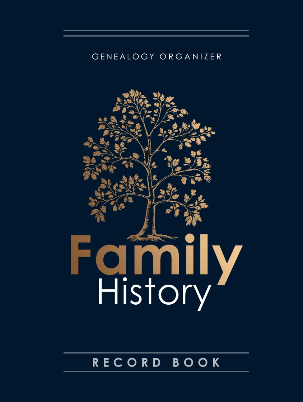 Family History Record Book: Genealogy Organizer with Ancestry Family Tree, Records of Ancestors and Cousins, World Maps for Making Notes and More