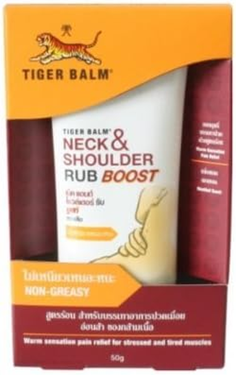 Tiger Balm 50G Neck & Shoulder Rub Extra Strength Warm Pain Relief Balm for Adults, Physically Active or Office Workers image number 1