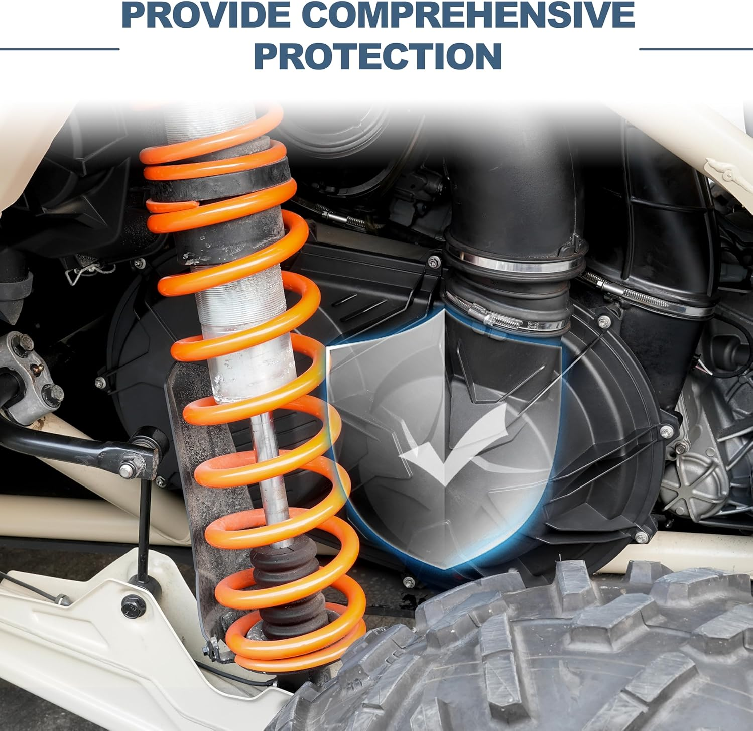 SAUTVS Black Outer Clutch Variator Cover for Can-Am X3 & Max 2020+ New Style Accessories (1PCS, Replace #420212508) image number 2