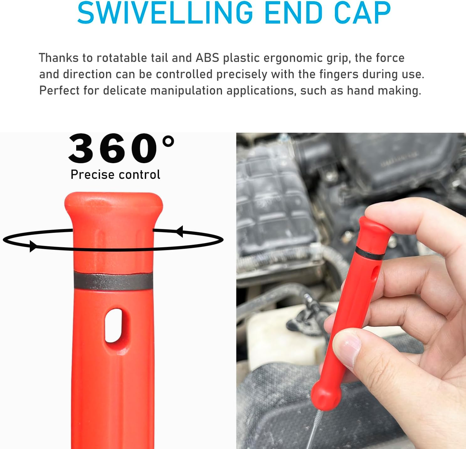 Yukihalu Pick and Hook Set, Swivelling Tail, Pick Tool Kit for O-Rings and Oil Seals, Seal Puller Set for Cars and Electronic Tools image number 5