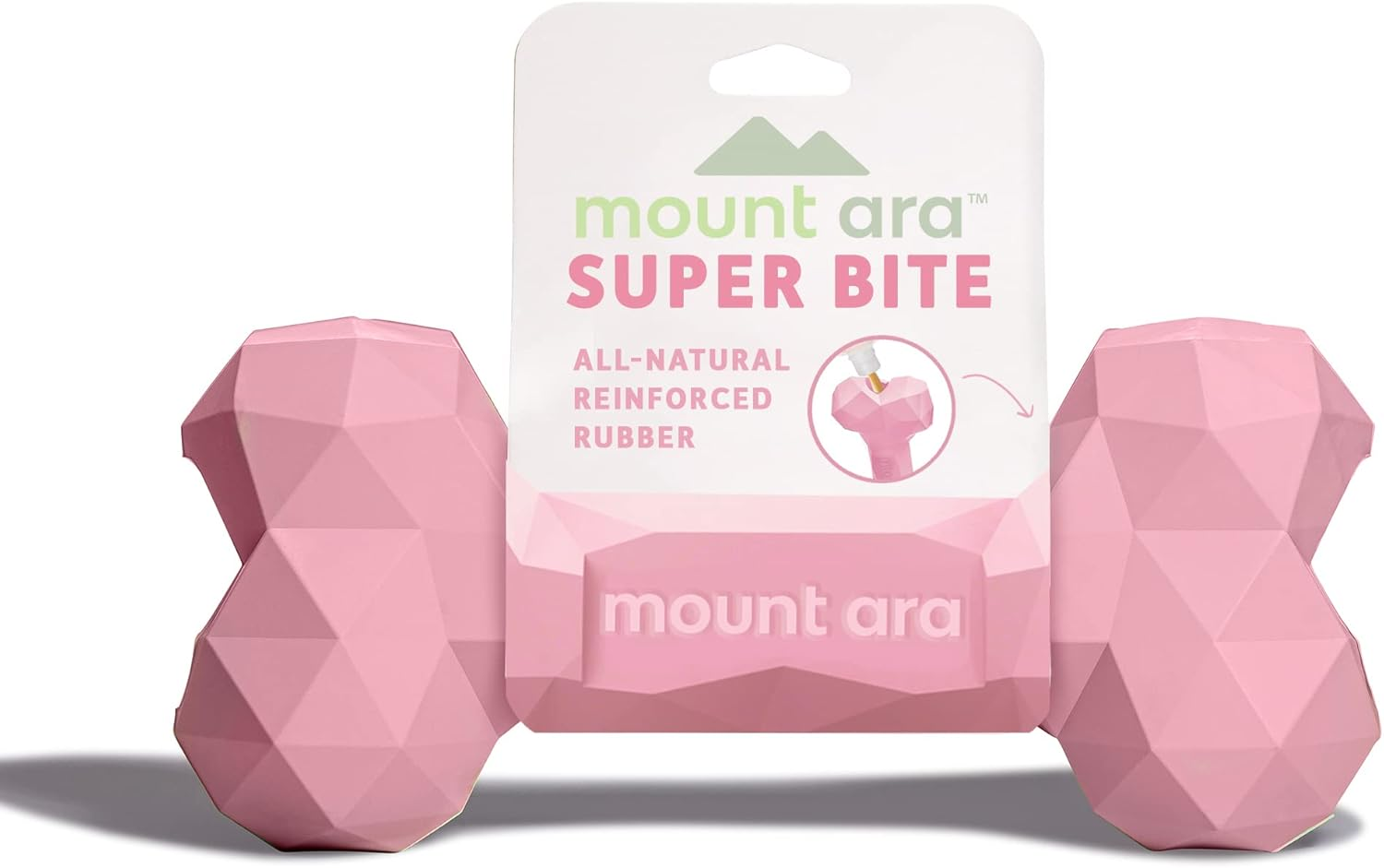 Mount Ara Super BITE Bpa-Free Rubber Fillable Dog Chew Toy, Aggressive Chewer Toy, Peanut Butter Toy image number 2