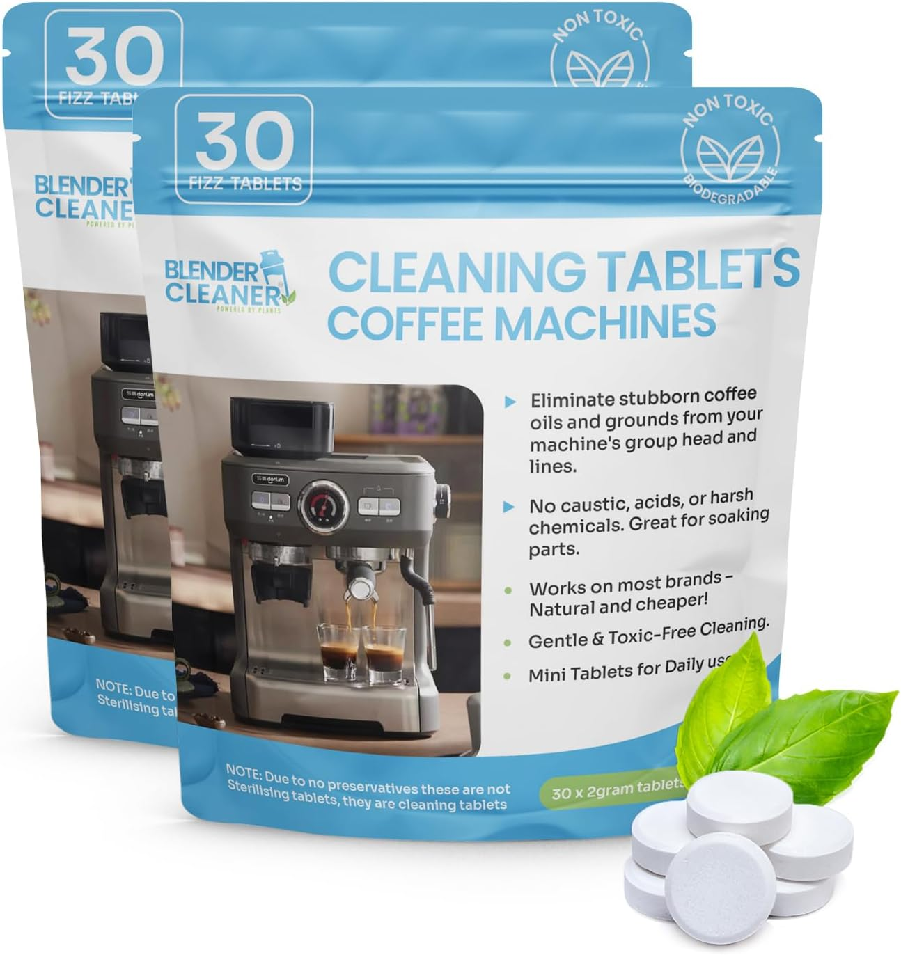Miles Kay 60-Pack Cleaning Tablets (2-Year Supply), Compatible with Breville, Jura, Delonghi, and Universal Coffee Brands &ndash; Professional Coffee Grease/Residue Cleaner for Baristas image number 4
