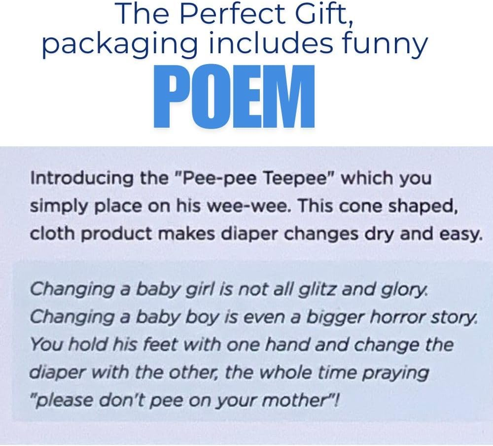 Washable Cotton Pee-Pee Teepees That Shield Baby Boys Pee during Diaper Changes. Great Add-On Baby Showers. Comes in Gift-Ready Store Packaging. 10 Pieces in Cellophane Bag. Cars