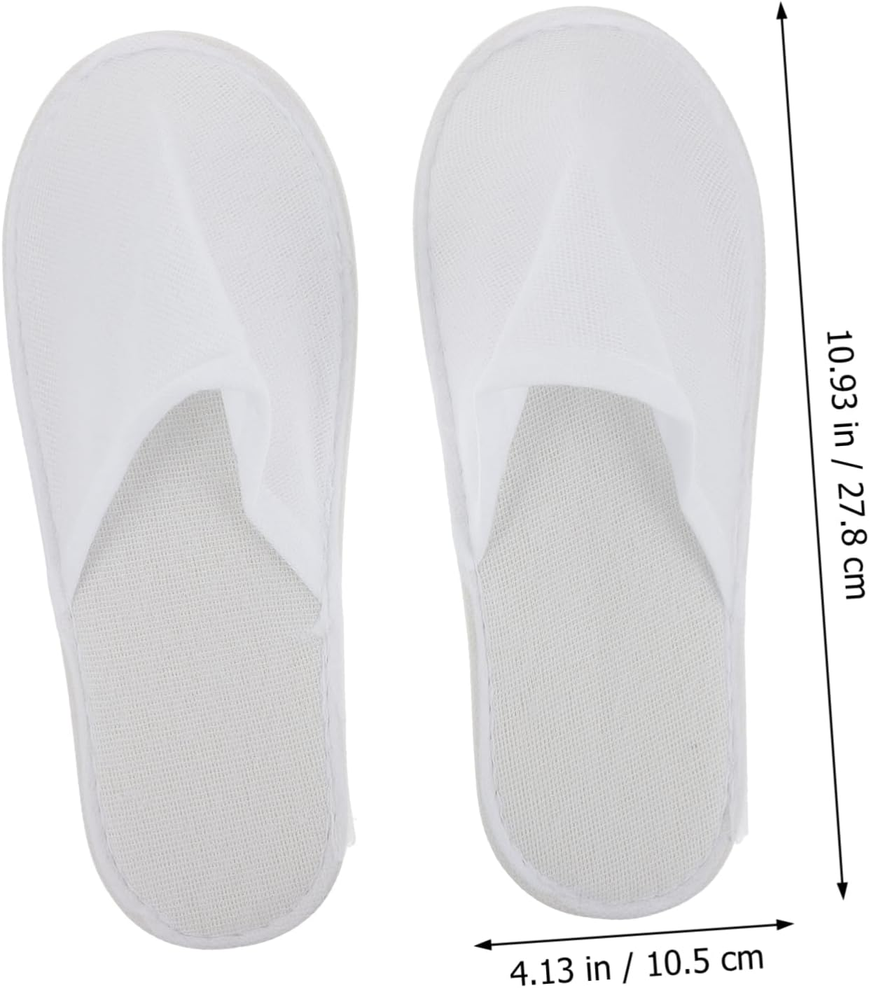 BESTYASH 20Pairs Disposable Casual Slippers for Living Indoor Home Slippers Women Men Brushed Cloth Material Hotel Guest Shoes image number 6