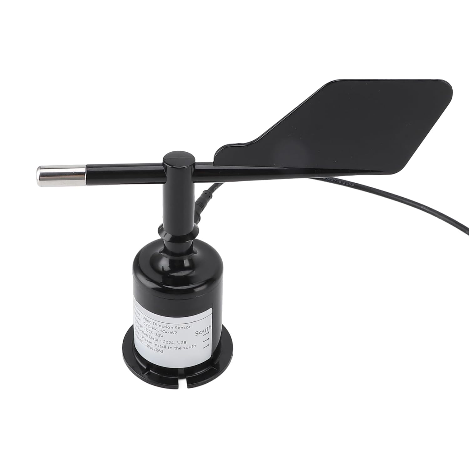 Wind Direction Sensor, Thunderstrike Resistant Rotation Type 360 Degree Wind Indicator Protector for Dock image number 4