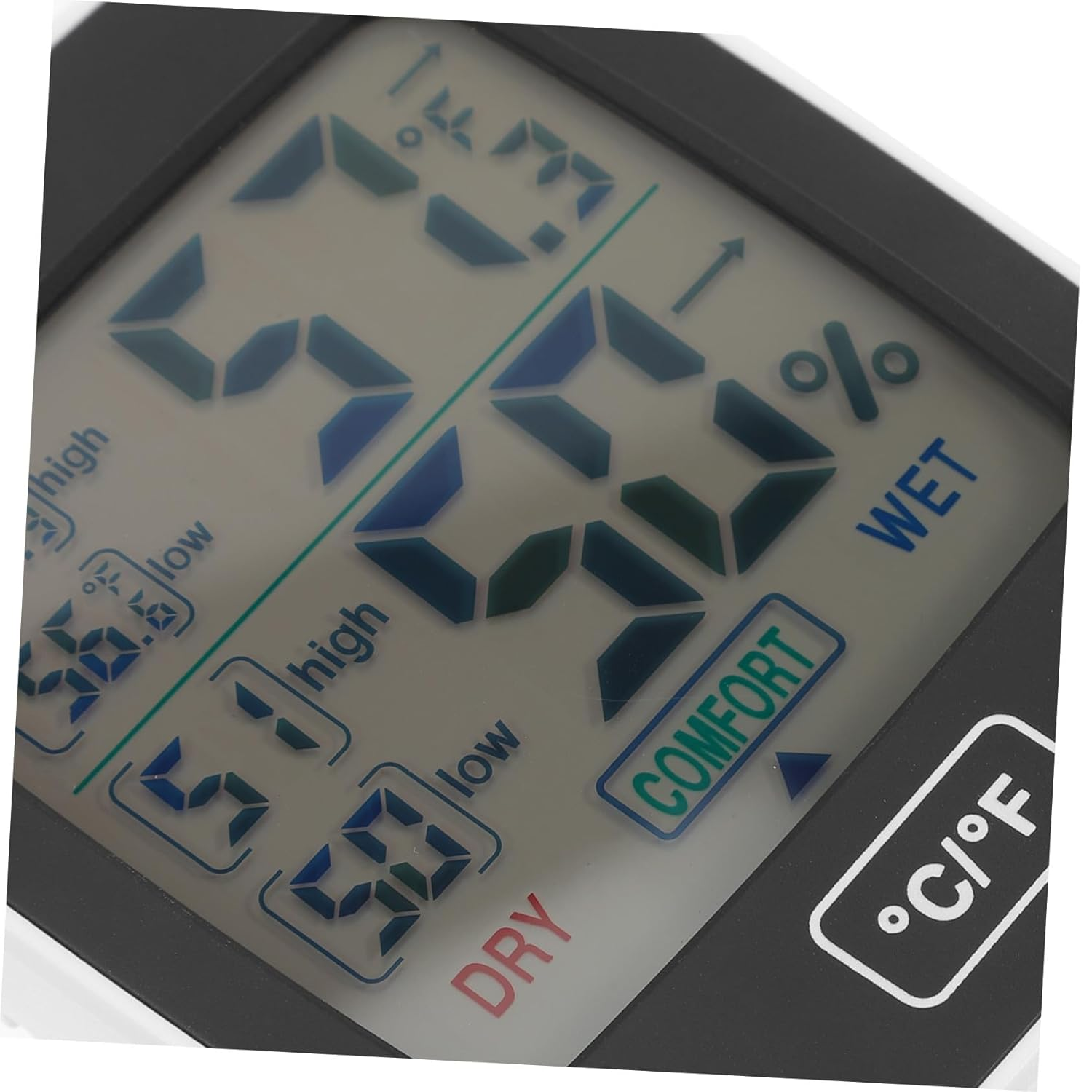 TEHAUX Thermohygrometer Humidity Large Screen Display Temperature Sensor for Accurate Readings Hygrometer for Indoor Use image number 3