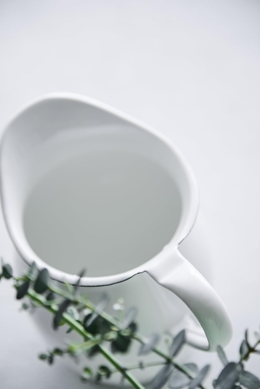 Noda Enamel Pitcher (All White) WP-13 image number 5