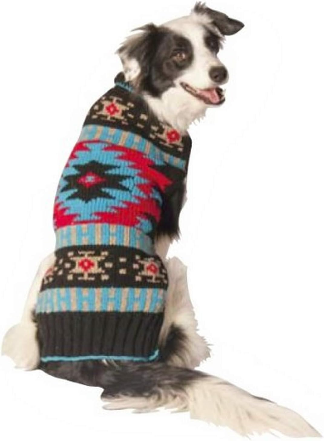 Chilly Dog Black Southwest Dog Sweater, Xx-Large
