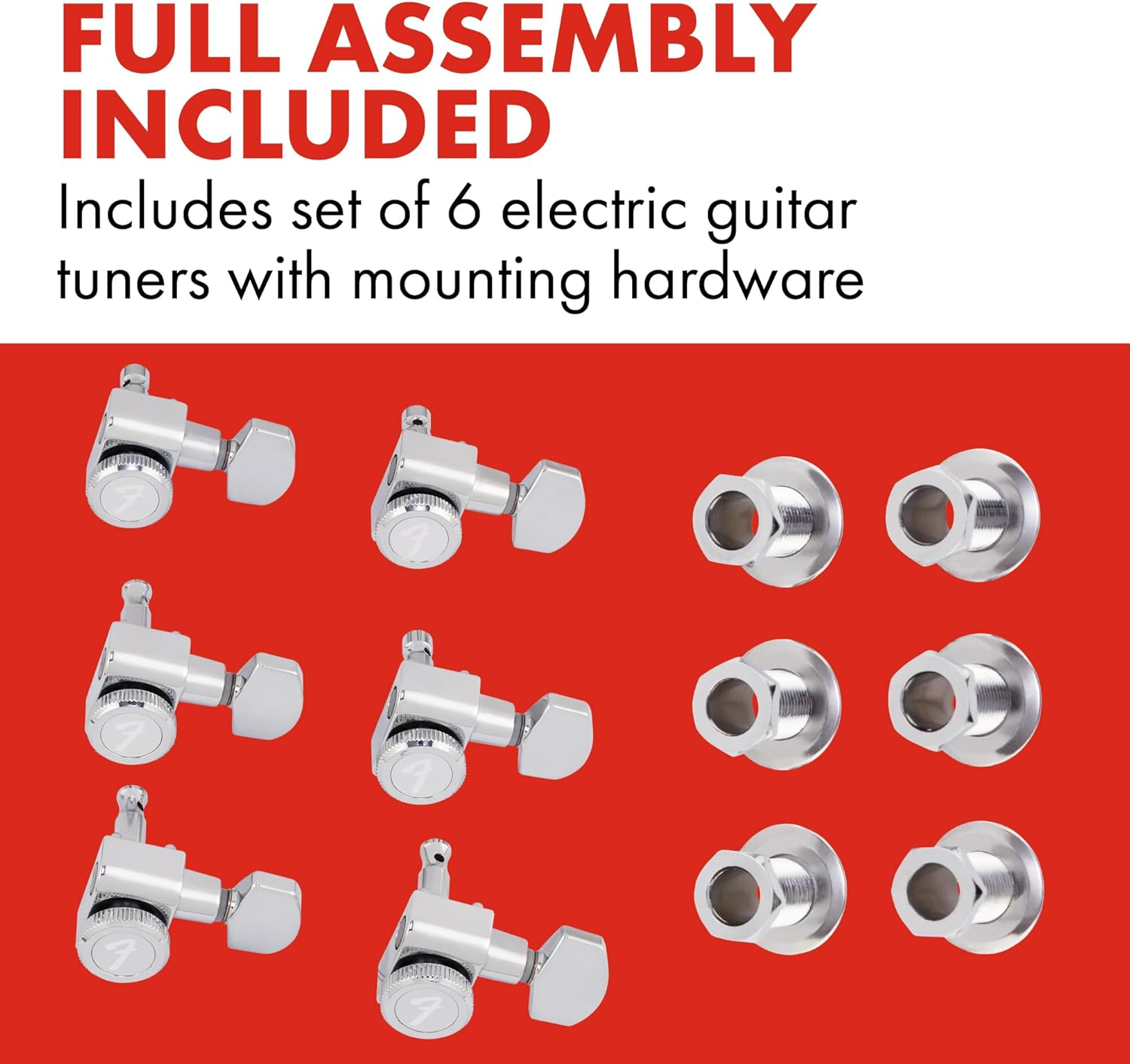 Fender 990818100 Locking Tuners Chrome image number 2