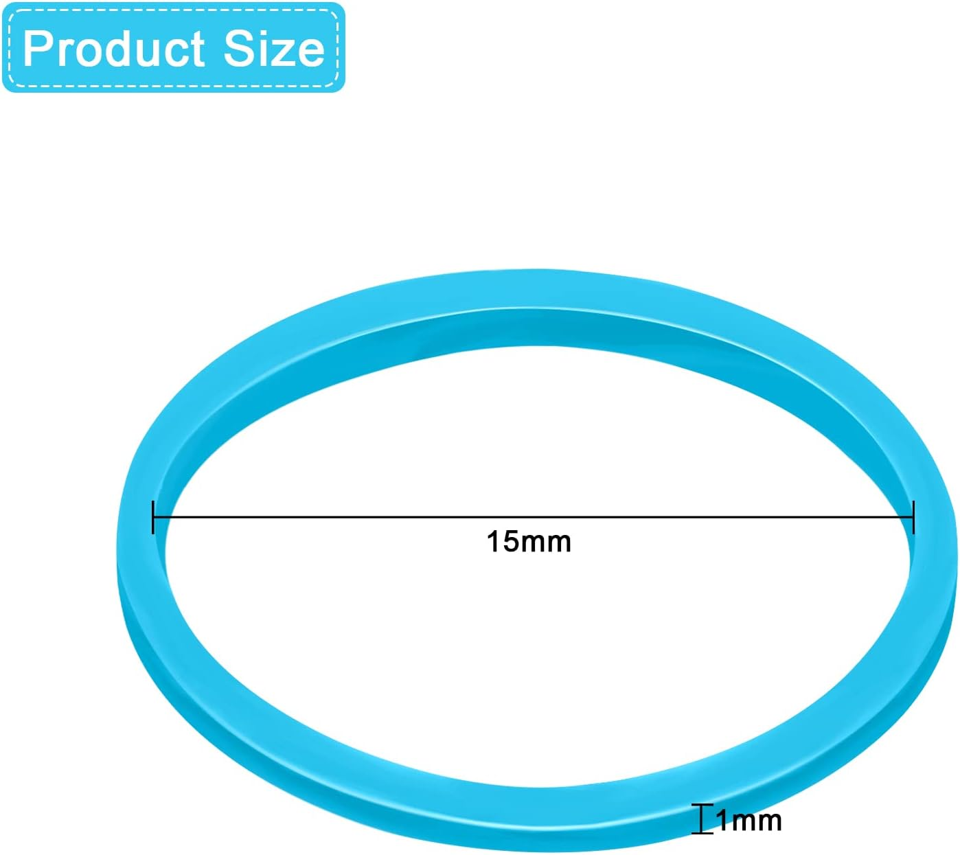 Hicarer 1000 Mini Rubber Bands Soft Elastic Bands for Hair Braids(1.5 Cm,Fresh Color) - Black image number 6