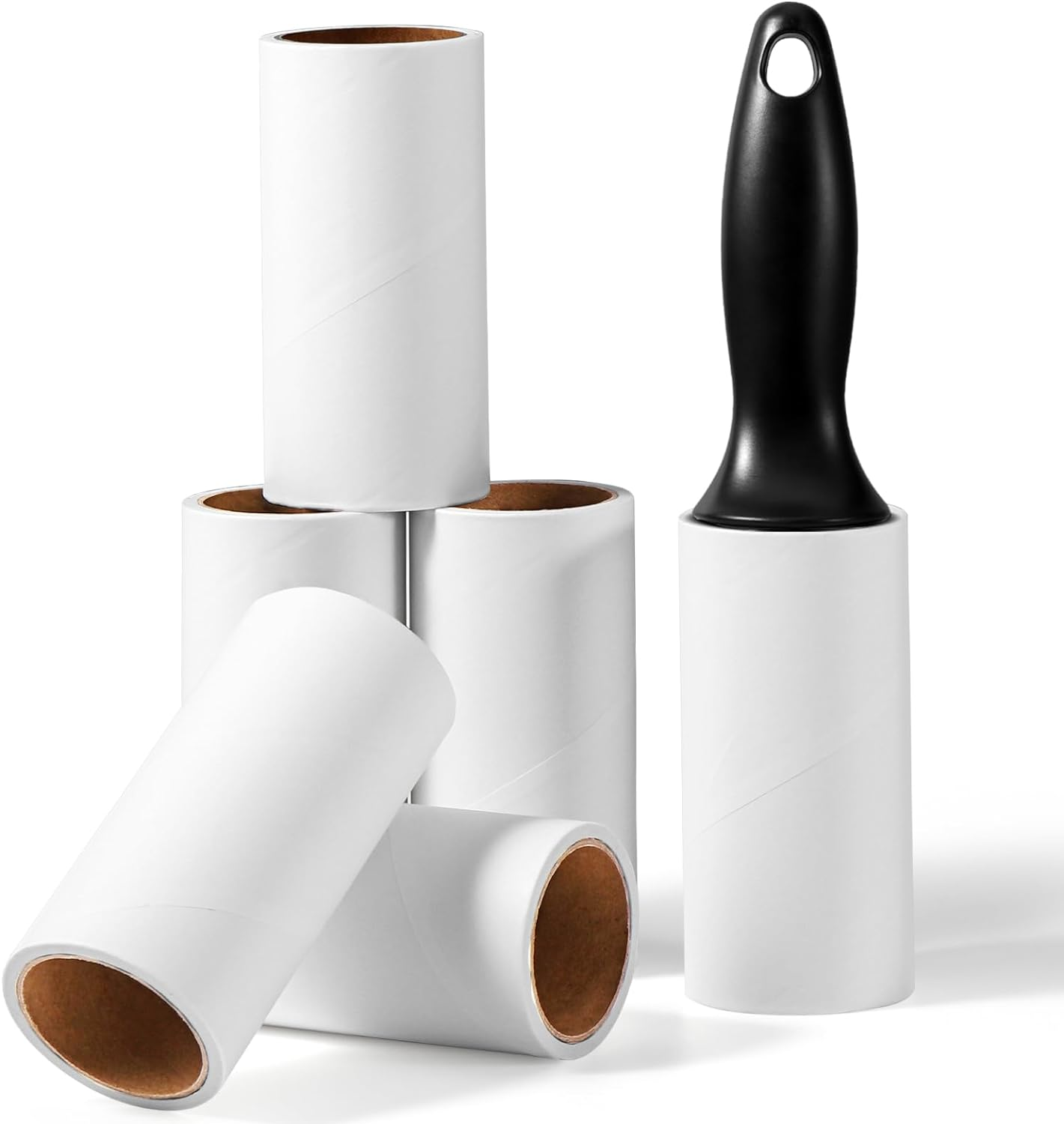 Vinabo Animal Hair Roller, Lint Brush, Animal Hair Remover Roller, 6 Rolls + 1 Handle Roller 360 Sheets Total Stick Mega Value Set, Lint Roller for Clothes, Hair, Dog Hair, Cat Hair image number 5