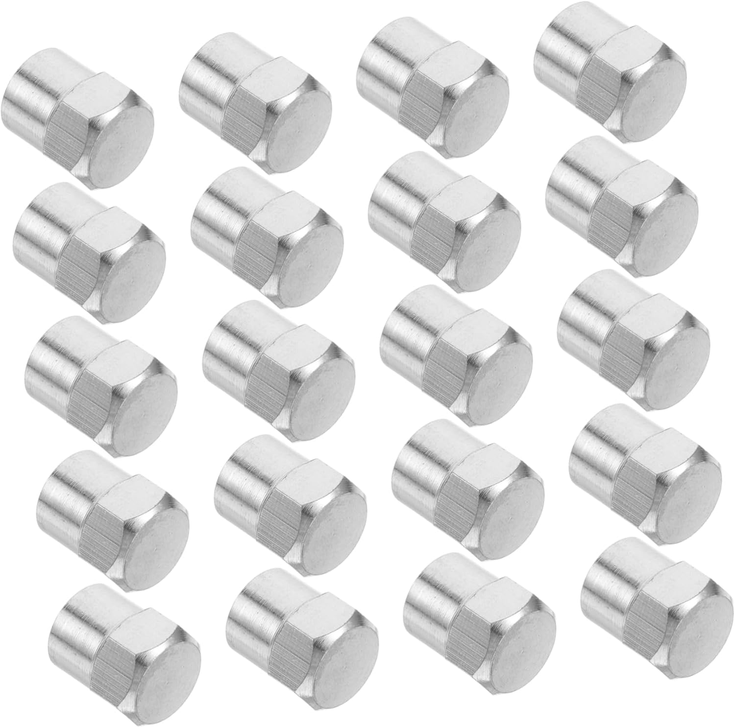 Amosfun 20Pcs Valve Stem Caps Tire Valve Covers Car Wheel Stem Caps Dustproof Covers for Automotive Wheels Trucks Bikes Replacement Accessories image number 6