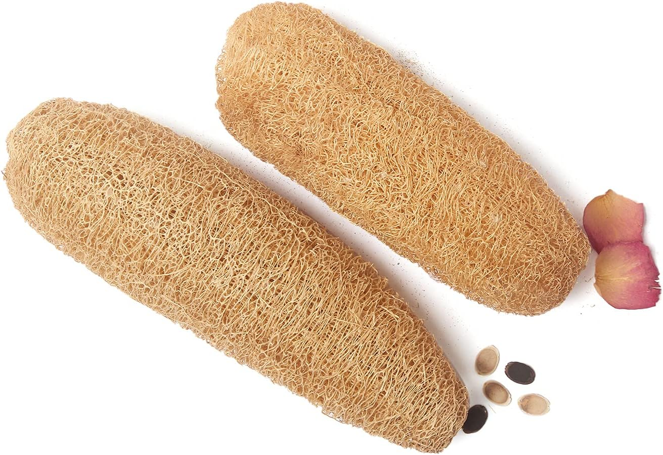 Saint Pure Natural Gourd Plant Loofah, Zero Waste Scrubber (Set of 2) image number 2