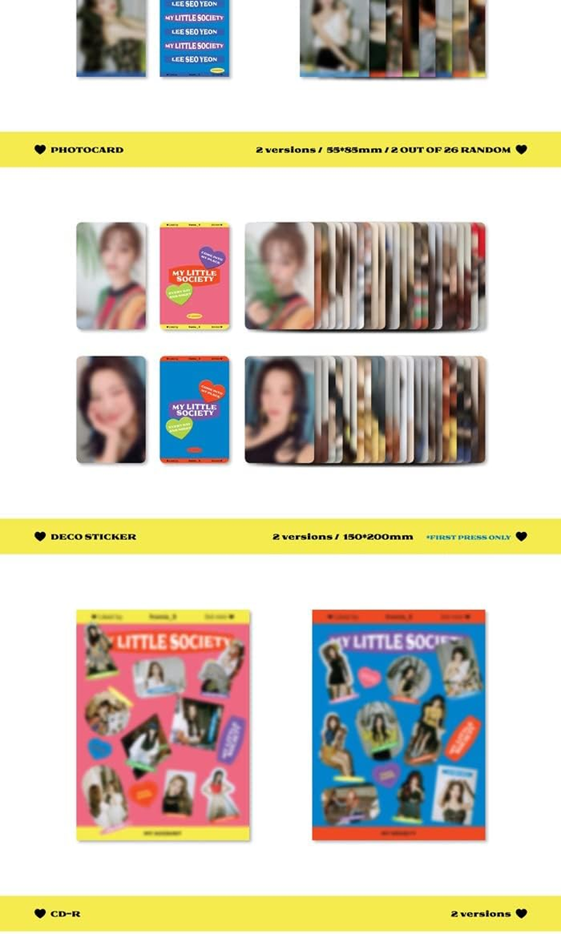 Fromis_9 My Little Society 3Rd Mini Album My Society Version Cd+72P Photobook+1P Mini Card+2P Photocard+Message Photocard Set+Tracking Kpop Sealed image number 4