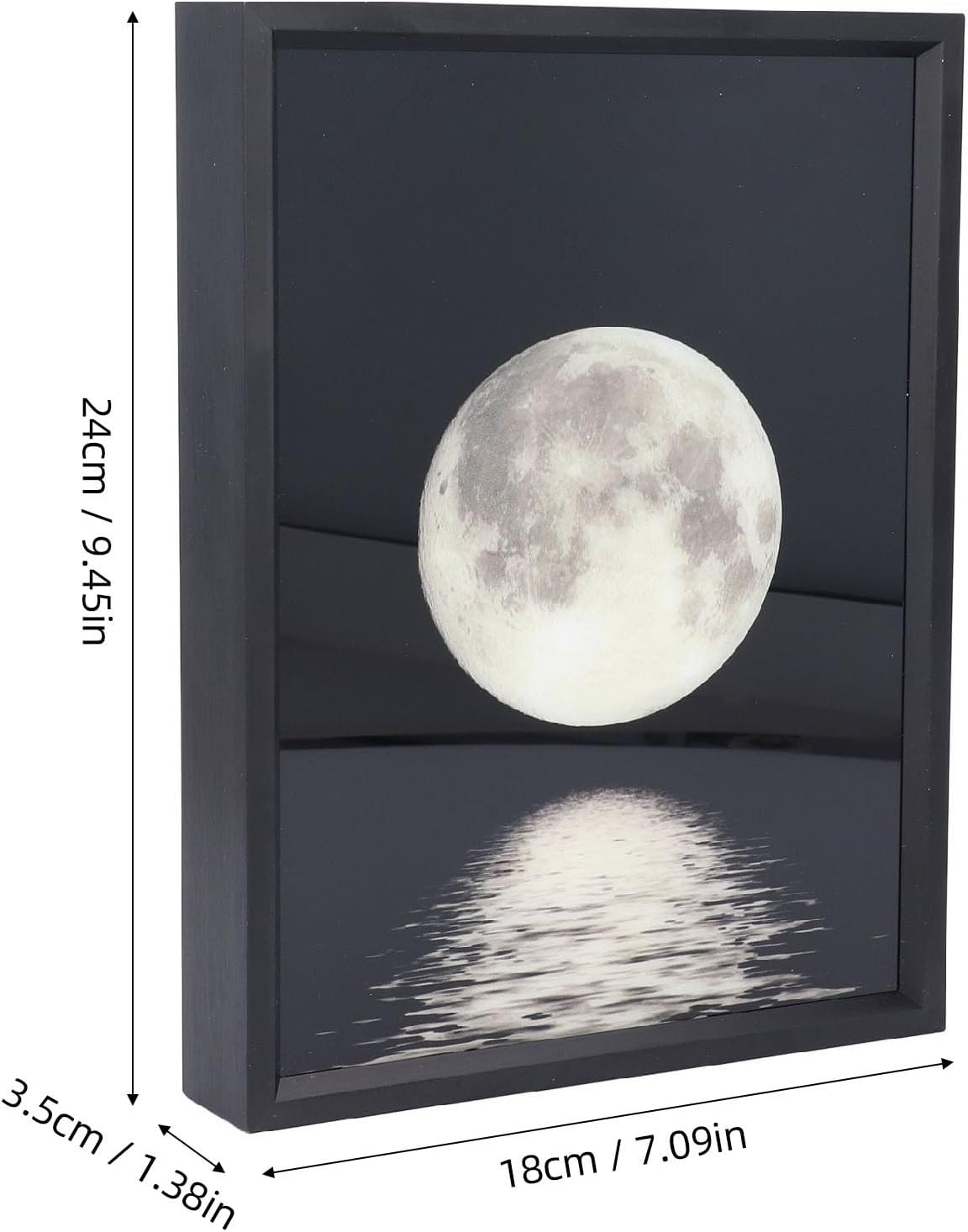 Yechiry Moon Light Speaker, Speaker with Starlight Illumination, 18X24Cm Moon Pattern Light Decorative USB Powered Desktop Decor for Bedroom Living Room Gift image number 5