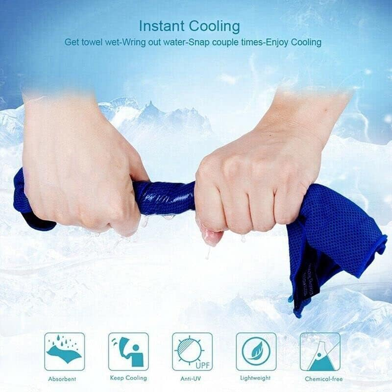 Instant Cooling Towel Gym Sport Golf Exercise Jog Cycling Outdoor Ice Cold Scarf Reusable Towel for Active Lifestyles