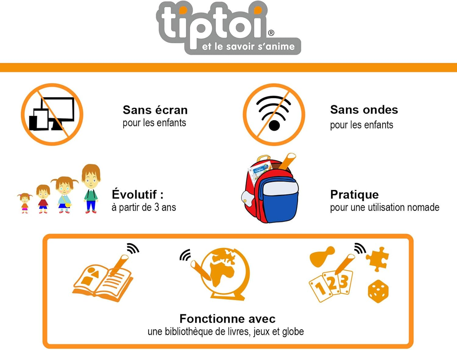 Ravensburger - Tiptoi&reg; &ndash; Interactive Book &ndash; I Discover the Dinosaurs &ndash; Electronic Educational Game without Screen &ndash; from 4 Years &ndash; French Version &ndash; 00145 image number 1