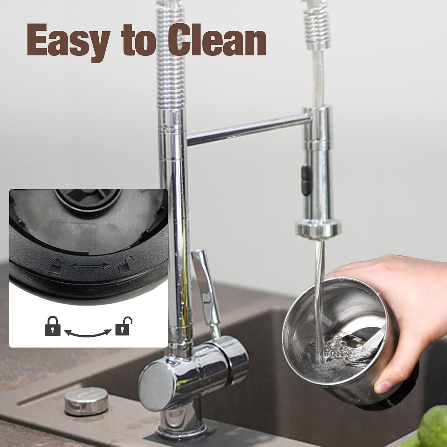 Coffee Grinder, Detachable Electric Spice Grinder with Removable Cup for Seeds, Nuts, Grains image number 5