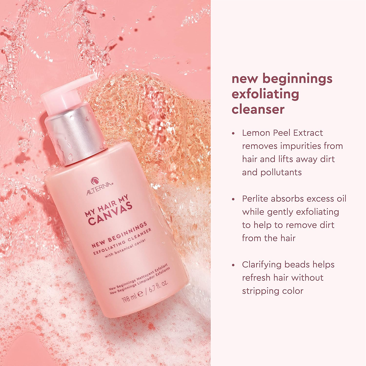 My Hair My Canvas New Beginnings Exfoliating Cleanser by Alterna for Unisex - 33.8 Oz Cleanser image number 1