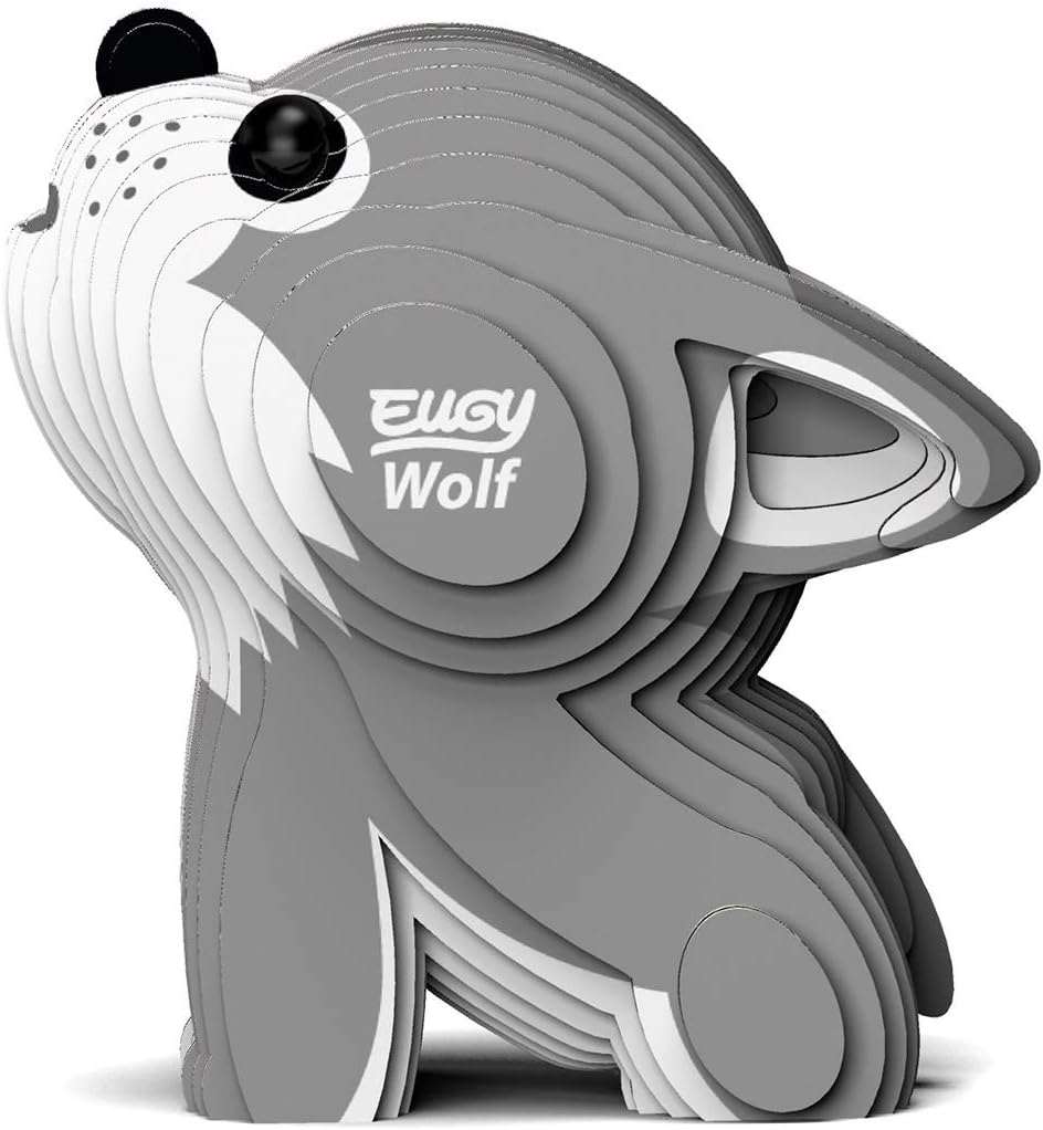 EUGY 040 Wolf 3D Puzzle - 24 Piece Eco-Friendly Educational Toy Puzzle for Boys, Girls & Kids Ages 6+ image number 3