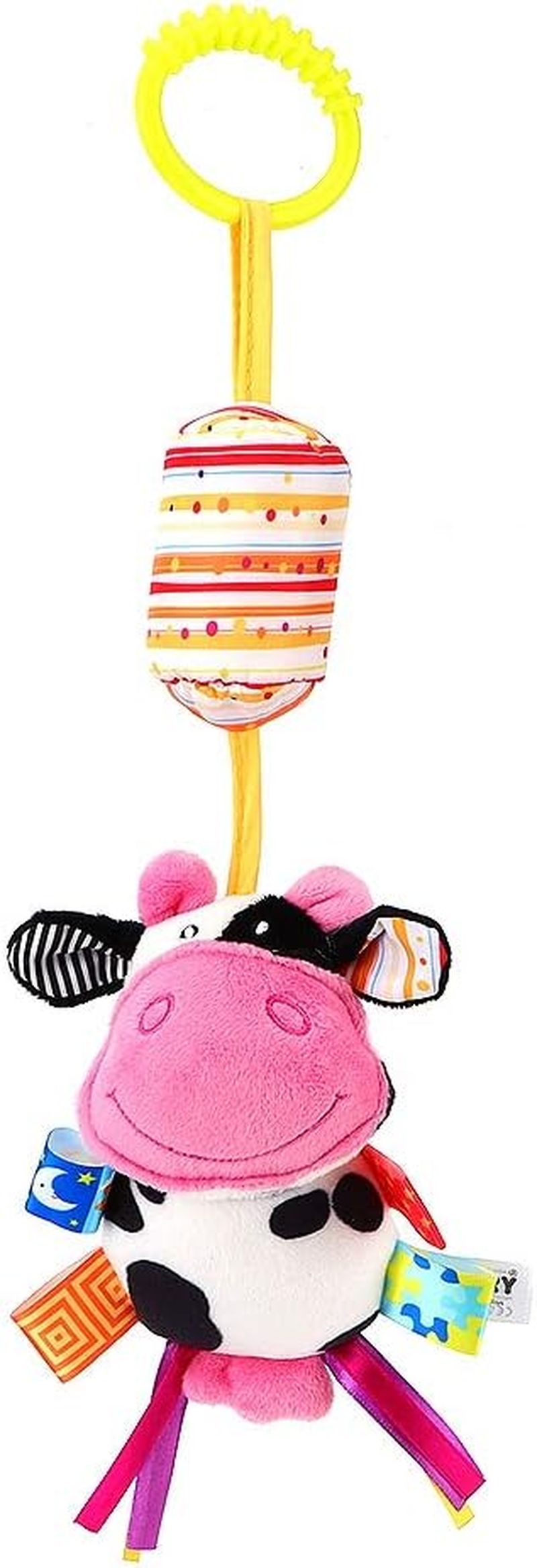 Non-Toxic Plush Crib Plush Toy, Stroller Hanging Toy, for Car Seat Crib Newborn Baby Baby Carrier(Cows) image number 3