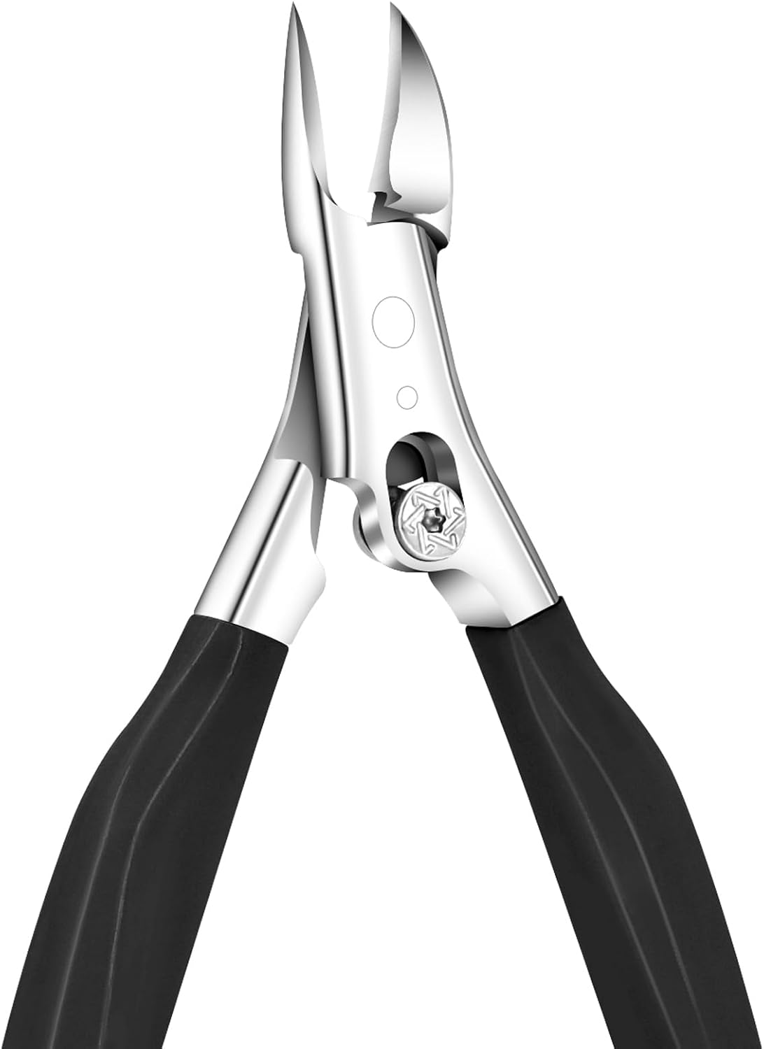 Precision Nail Scissors for Toenails and Fingernails, Sharp Stainless Steel Foot Nail Scissors for Thick and Deep Ingrown Toenails (Black) image number 5