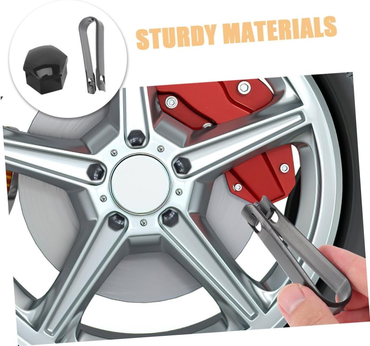 ULTECHNOVO 40Pcs Wheel Nut Caps Car Wheel Nuts Automotive Tire Bolt Covers Car Accessories