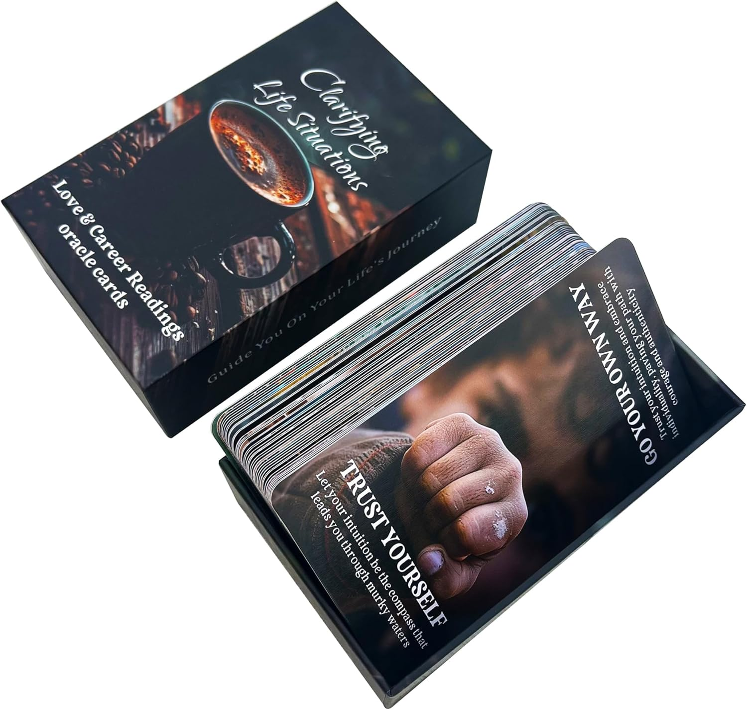 Clarifying Life Situations Oracle Cards, Love and Career Oracle Deck for Beginners, Cover All Areas in Life, Love, Spiritual Journey, and Career image number 1