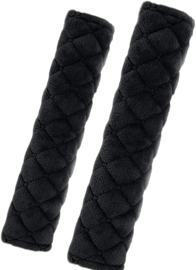 2 Pack- Seat Belt Buckle Holder & Booster Extension Kit, Sturdy and Hard-Wearing for Your Convenience and Comfort (Black)