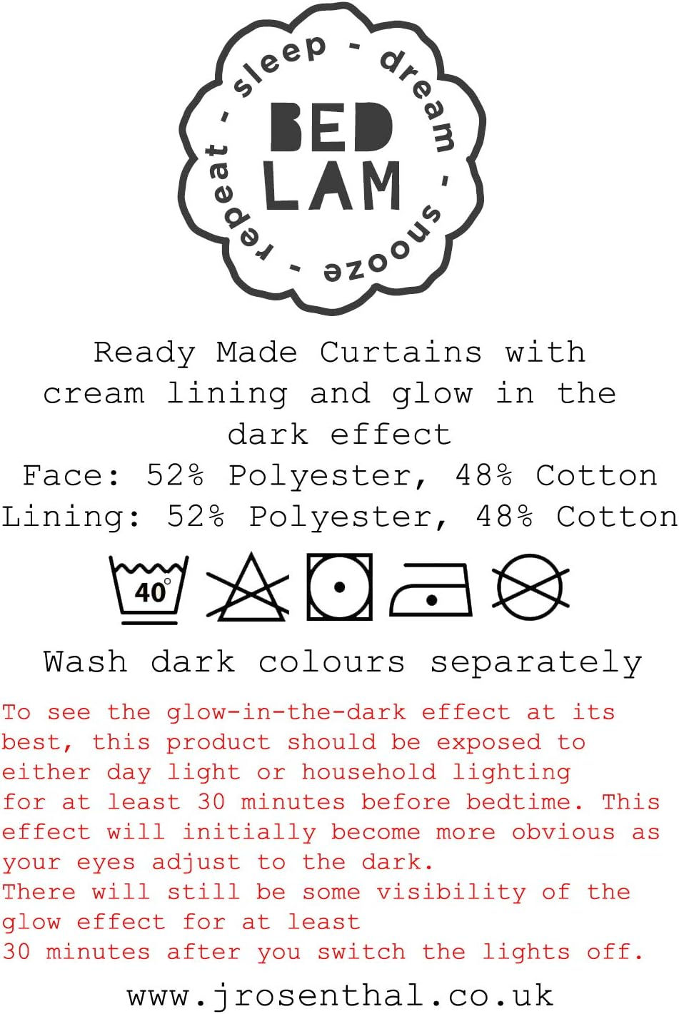 Bedlam - Unicorn Curtains - Two Panels 66 X 72 (168 X 183Cm) - Rainbow & Unicorns Curtains - Girls Bedding/Bedroom Accessories image number 1