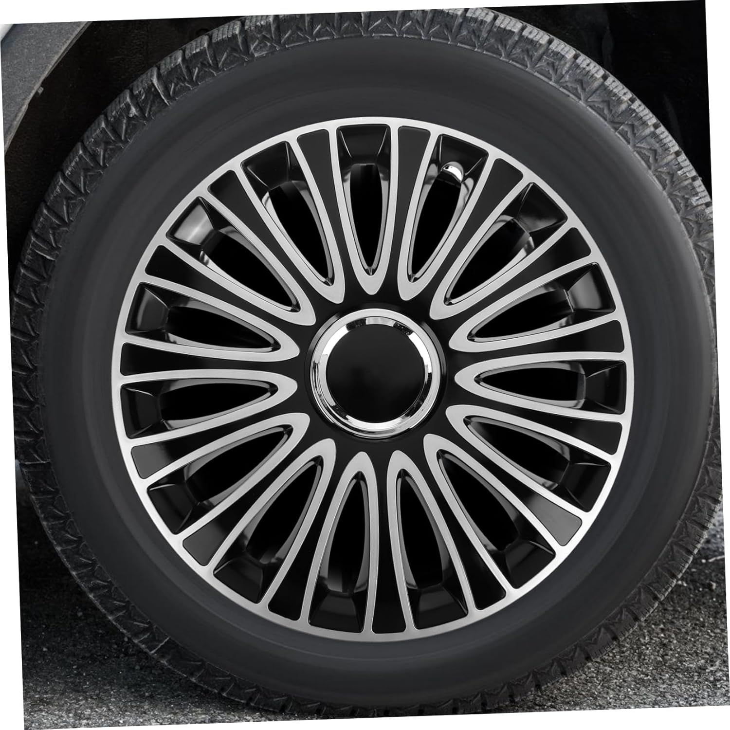 MUELODSIC Automotive Wheel Decorative Cover Rim Protector Fit Vehicle Hub Chic Design Material for Enhanced Aesthetic and Wheel image number 2