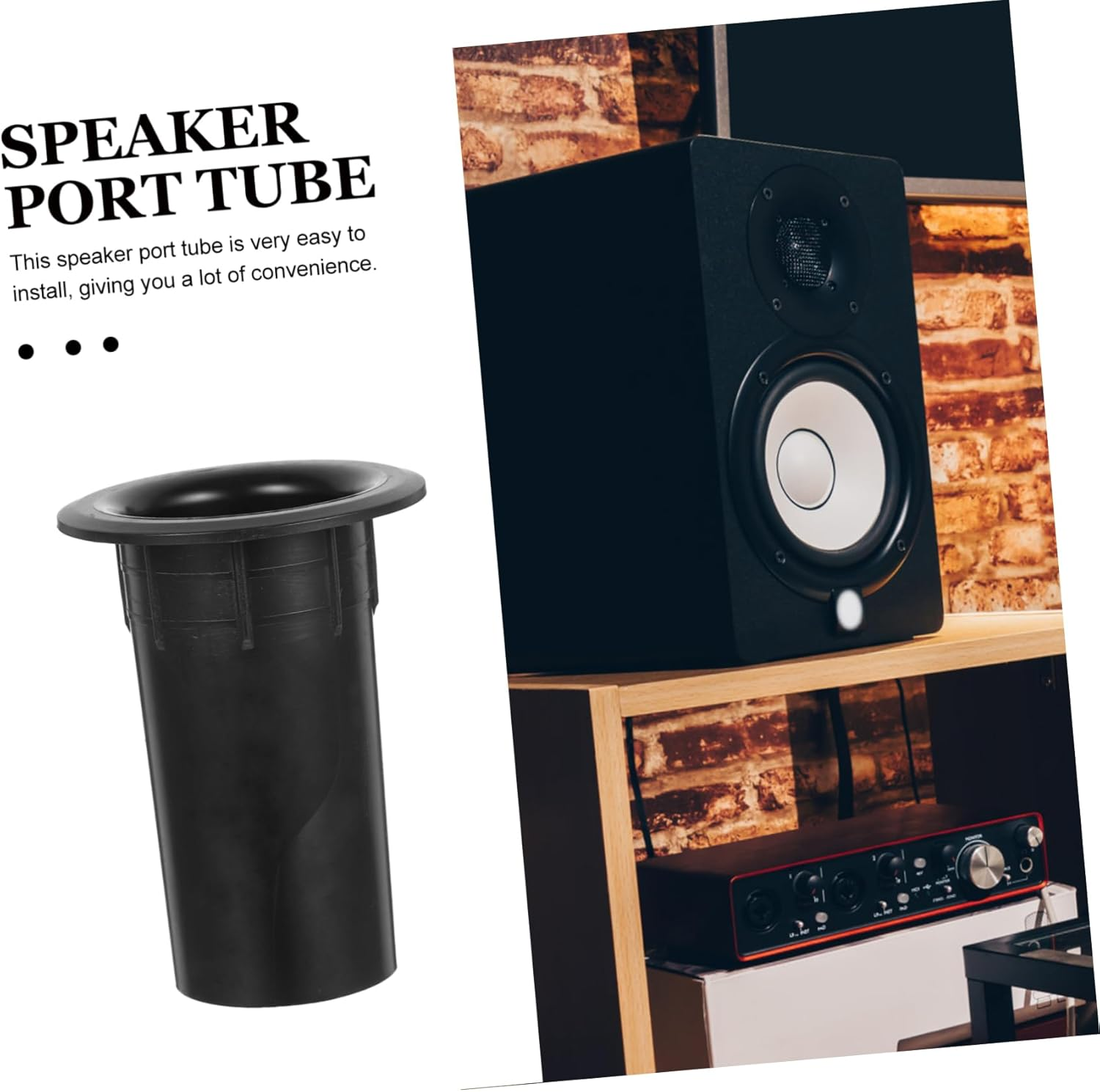 CHICAMPERA 12 PCS Plastic Bass Reflex Tube Speaker Port Accessories Subwoofer Port Tube for Enhanced Sound Quality Stain Resistant Design Replacement for Speaker image number 4