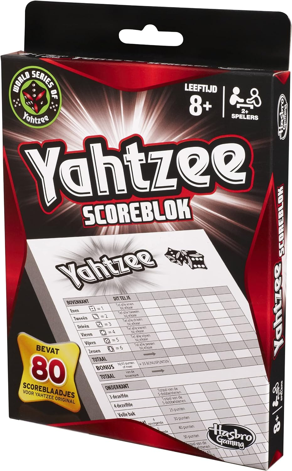 Hasbro HSB06100 Yahtzee Score Pads Red 12 Inches image number 2