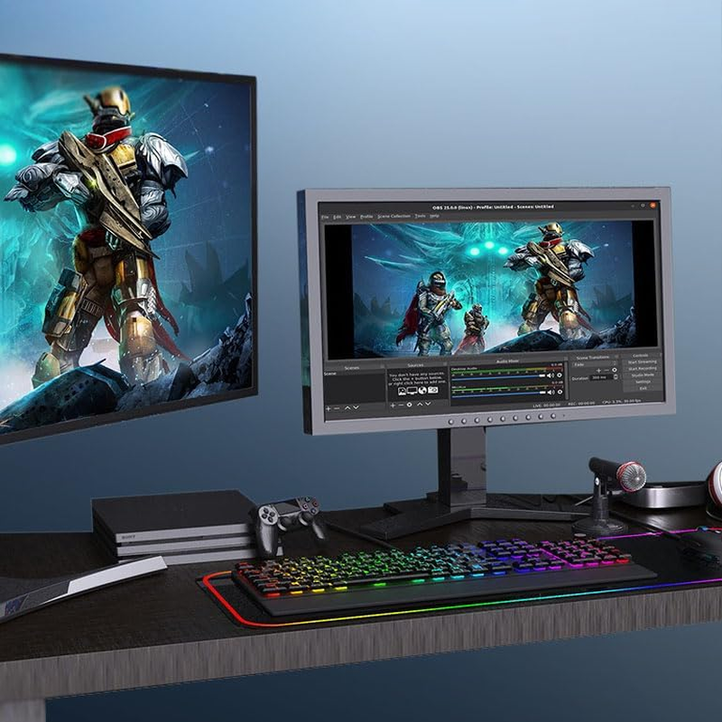 4K HDMI Capture Card, Cam Link Video Capture Card HDMI to 1080P Type-C for Windows Mac OS System for Streaming Gaming Meeting to Adjust PS3 Xbox 4 Switch image number 3