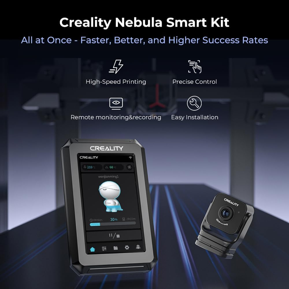 Nebula Smart Kit Smart Pad 4.3'' IPS Touchscreen and Nabula Camera Inproved Print Speed Real Time Monitor with Night Vision Time-Lapse Shoot Function Suitable for Ender-3 (32 Bit image number 1