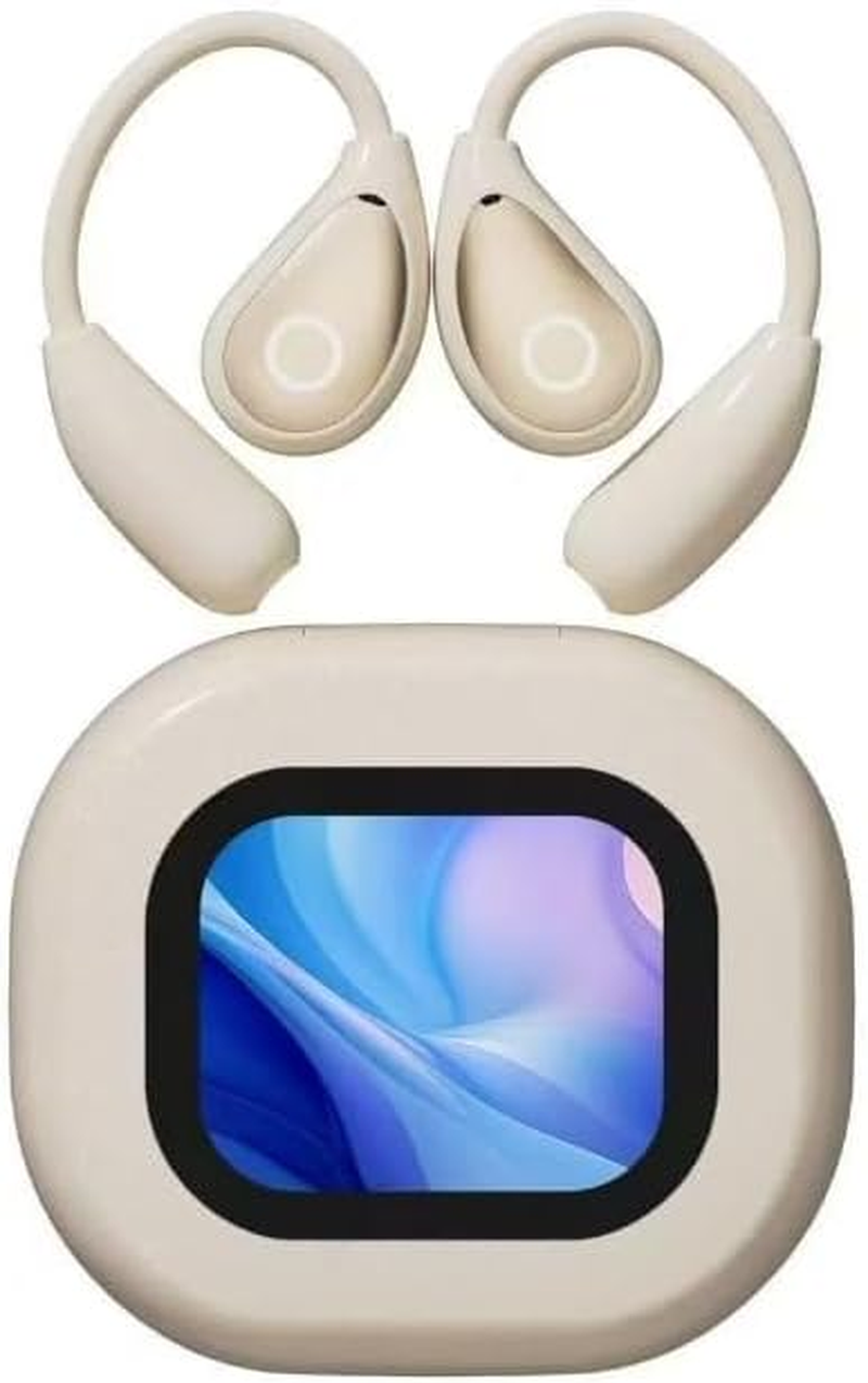 OBEST AI Translation Earbuds,Bluetooth Realtime Voice Open Ear Headphones with Color LCD Touch Screen,Wireless Noise Reduction Language Translator Device,144 Languages, Corporate Travel Learn image number 6