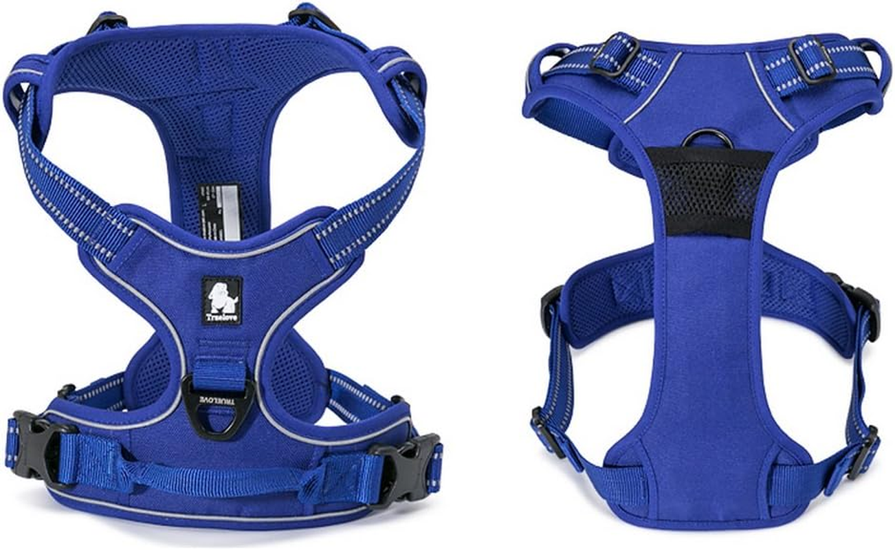 TRUE LOVE Adjustable No-Pull Dog Harness Reflective Pup Vest Harnesses Comfortable Control Brilliant Colors Truelove Tlh5651(Royal Blue,Xs) image number 5