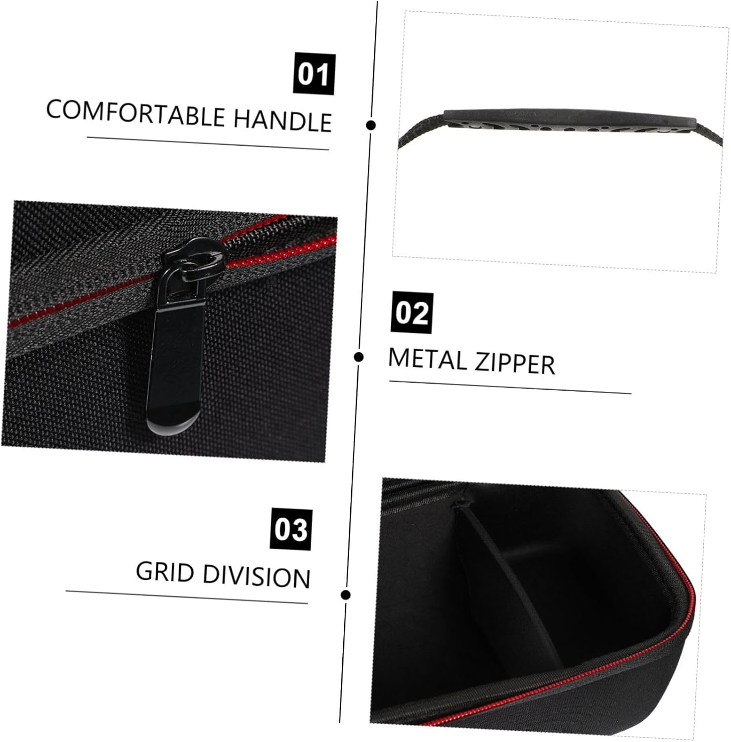 Hair Curler and Hair Dryer Travel Case Heat-Resistant Portable Storage Bag for Styling Tools and Organizer for Travel and Daily Use image number 6