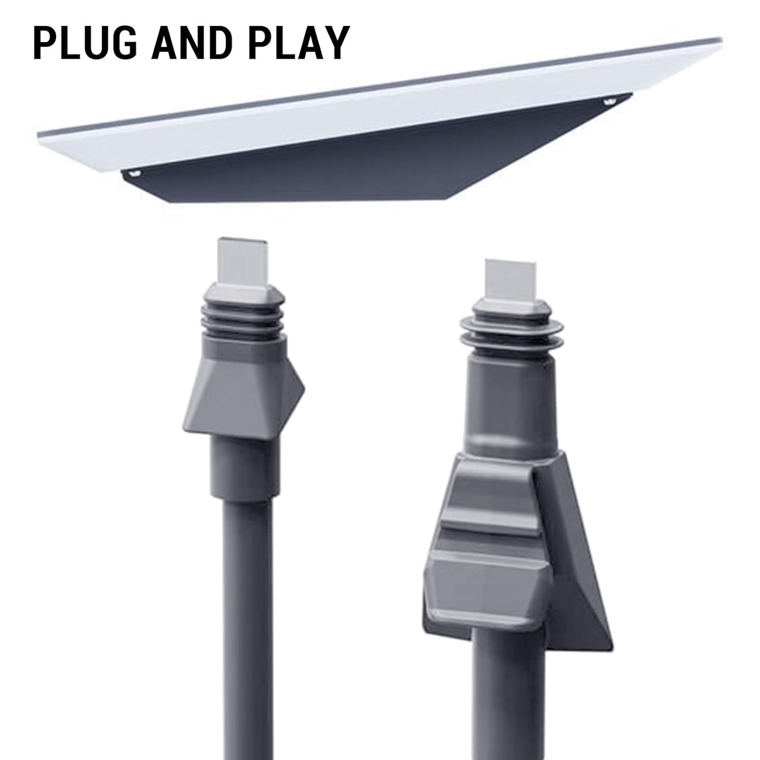 For Flat High Performance Cable, 33FT Replacement Extension Cord for Starlink Flat High Performance Satellite, Plug and Play & POE Technology Fast Charging, Rubber and Copper, IP68 image number 3