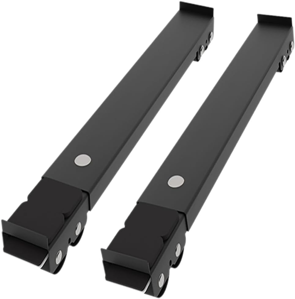 TOMVAES Universal Mobile Base Fridge Stand, Furniture Mobile Roller, Extendable Appliance Rollers Mobile Washing Machine Base, for Washing Machines, Refrigerators, Dryers, Dishwashers (White)