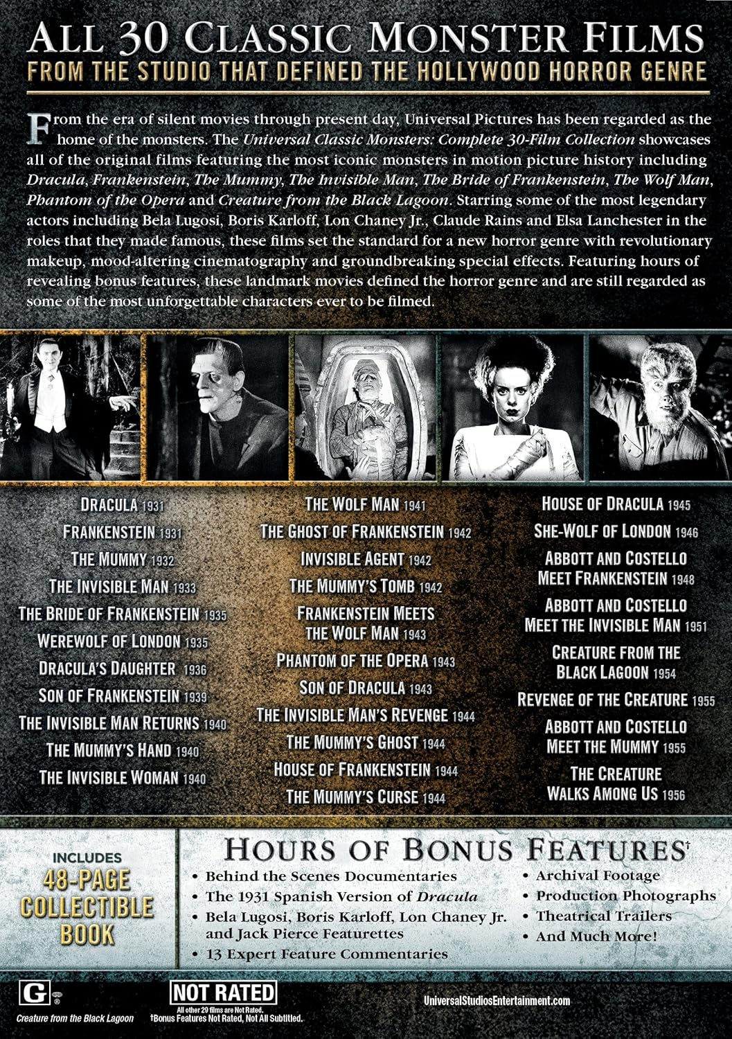 Universal Classic Monsters: Complete 30-Film Collection image number 1