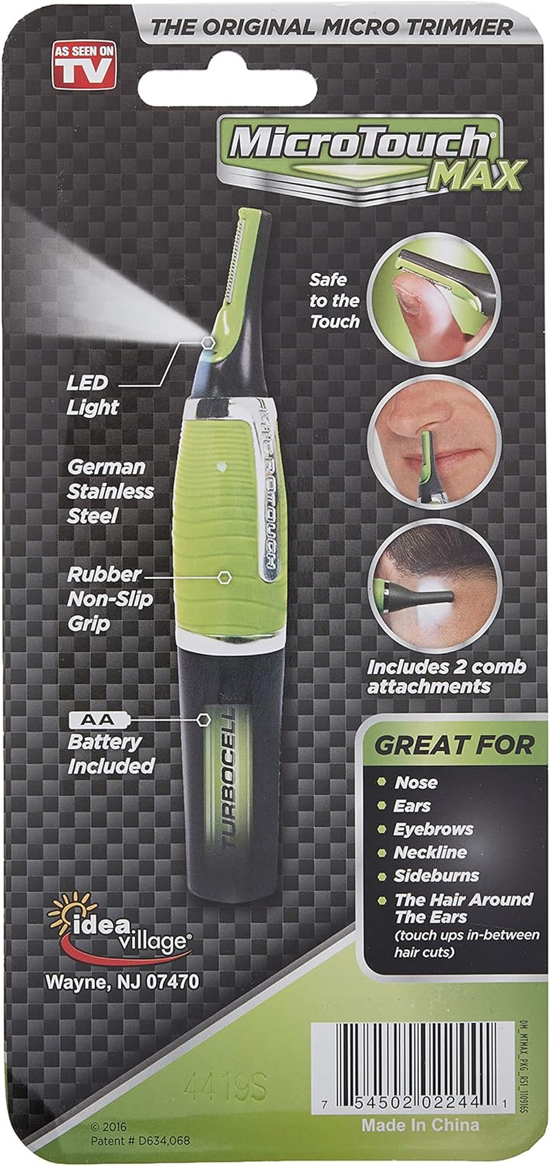 Micro Touch MAX Hair Trimmer, Green image number 5
