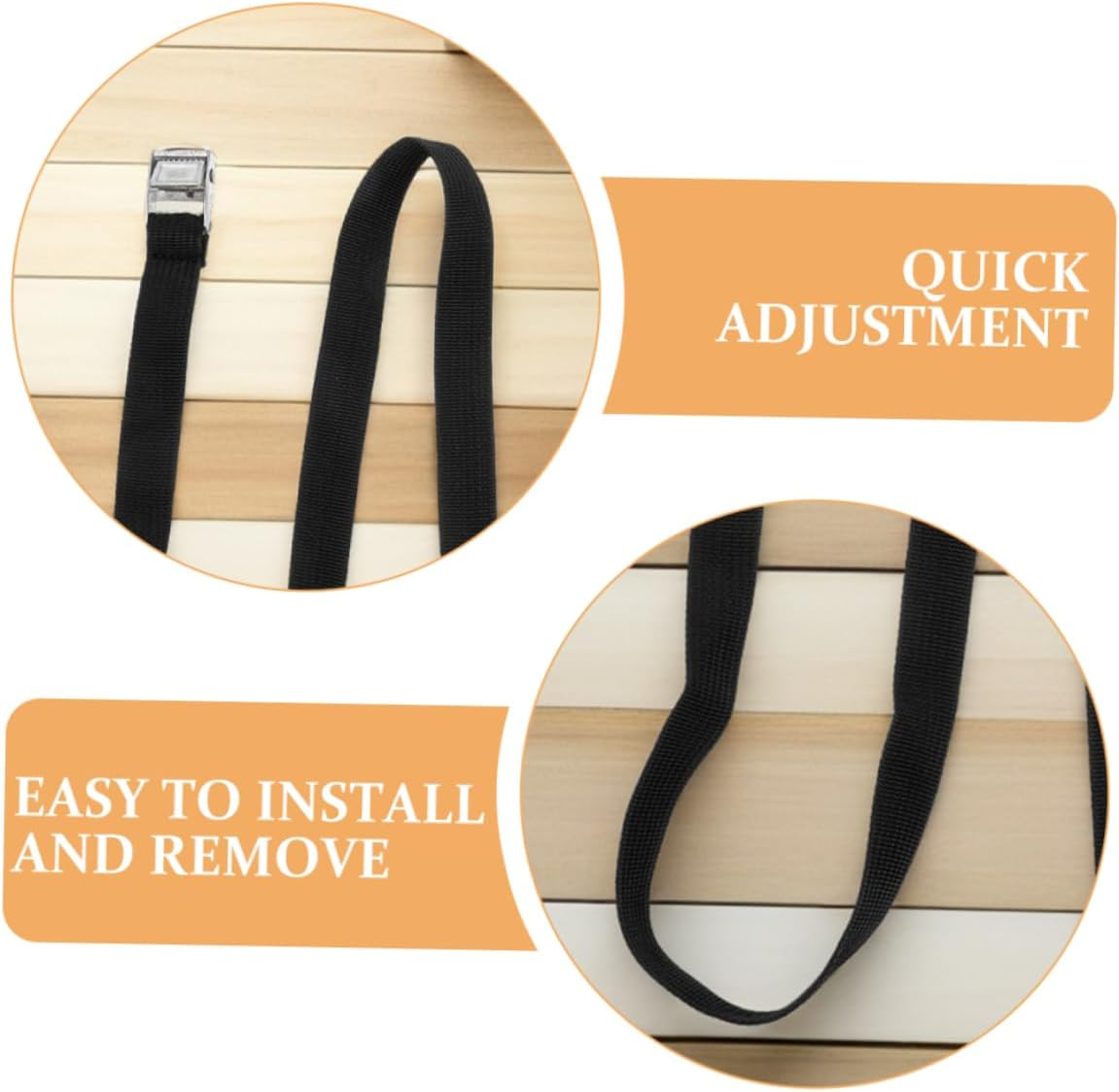 3Pcs Elastic Surfboard Straps with Metal Buckle Heavy Duty Luggage Straps for Secure Binding and Quick Multifunctional Fitness Gear Belt for Travel and Gym Use image number 1