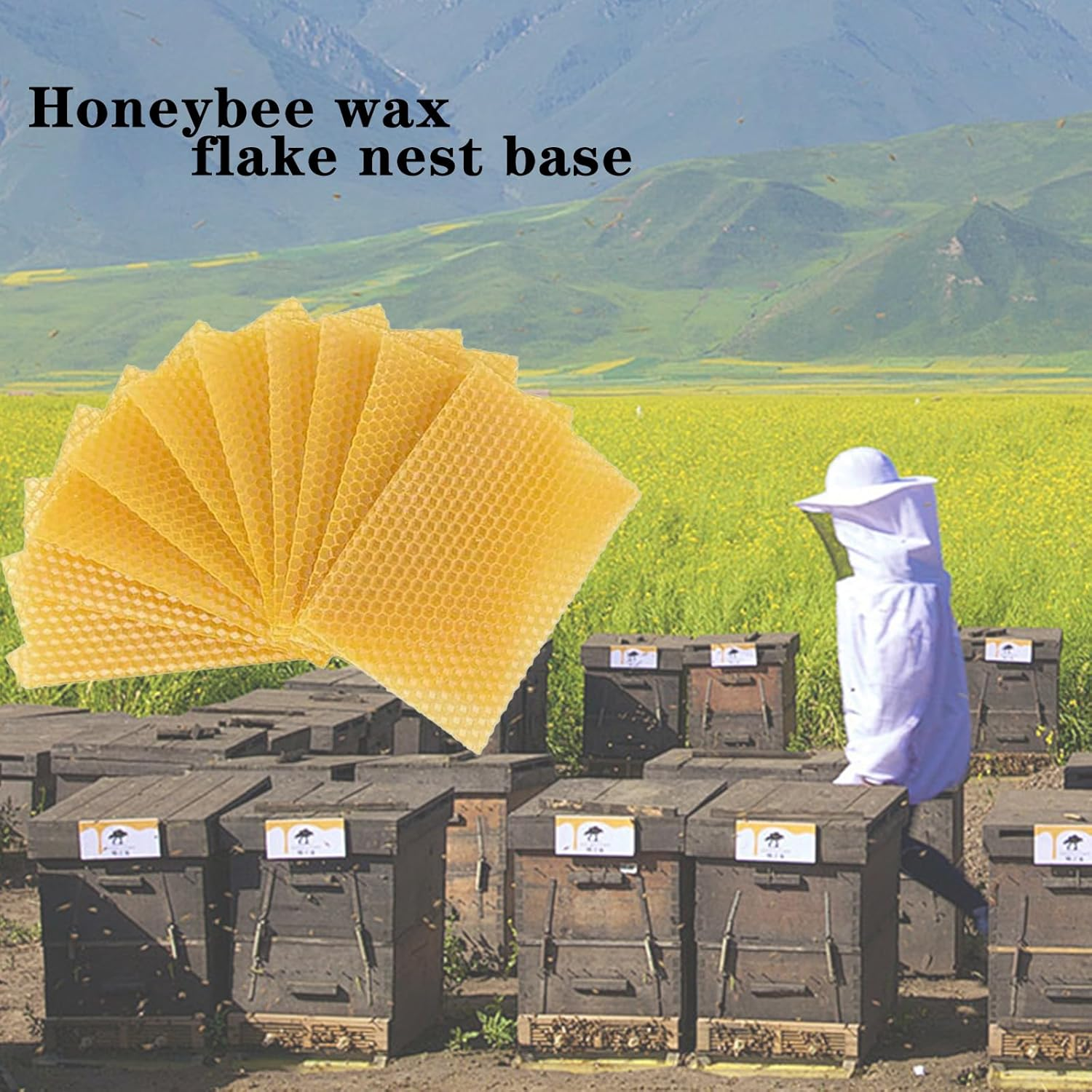 30 Pieces Beeswax Candle Beeswax Dishes Beeswax Dishes for Candles for Candles Wax Plates for Beekeeping Candle Making Crafts Furniture Polishing image number 5
