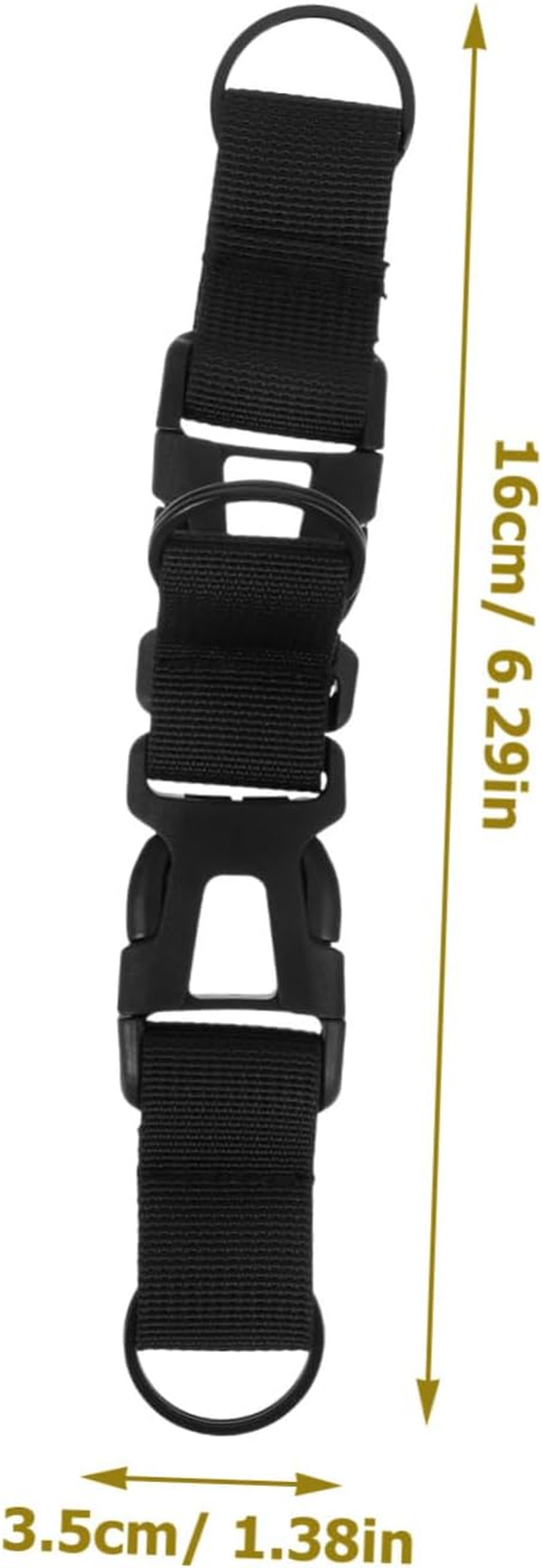 WESIEVYA Multi-Function Luggage Strap and Buckle for Suitcase Fixing, Portable Travel Bag Clip with Quick Release Buckle, Adjustable Black Travel Gear Accessory for Outdoor and Trip Use image number 6