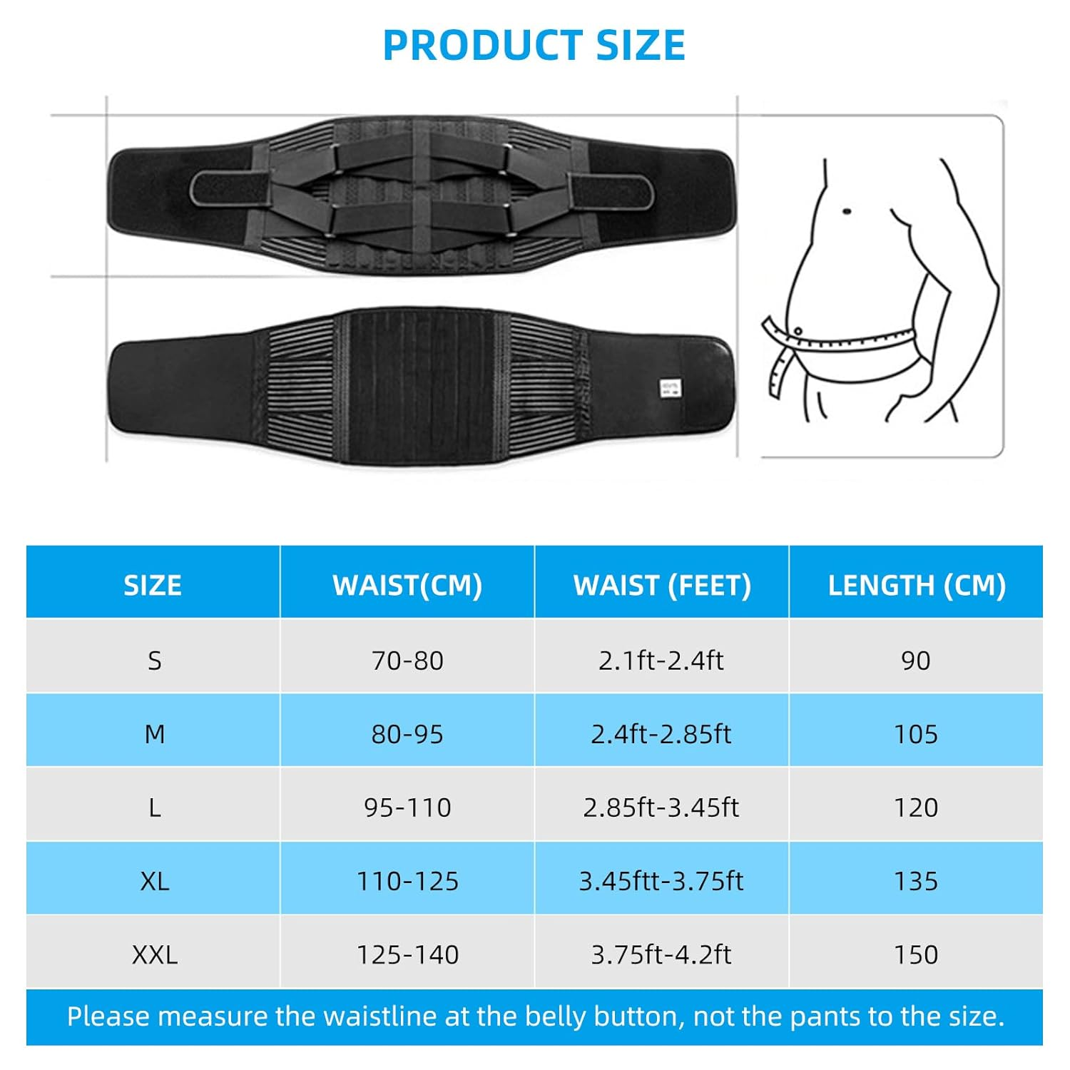 Back Brace for Lower Back Pain Relief with 3D Lumbar Pad, Back Support Belt with Alternative Strips for Men/Women, Soft Breathable Mesh Fabric Lumbar Support for Herniated Disc, Sciatica (XXL)