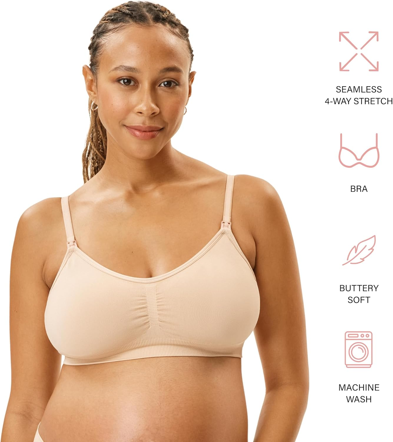 Motherhood Maternity Women'S Seamless Nursing Bra image number 5