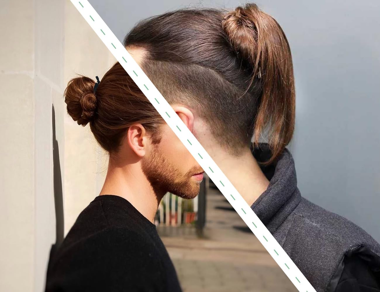 AOYEGIC Pack of 22 Men'S Hair Boys, Knotted Hair Bands, Elastic Hair Band, Flat Braid Elastic, Ponytail Holder, for All Hair and Braid Types (Black, 6 Mm and 12 Mm) image number 2